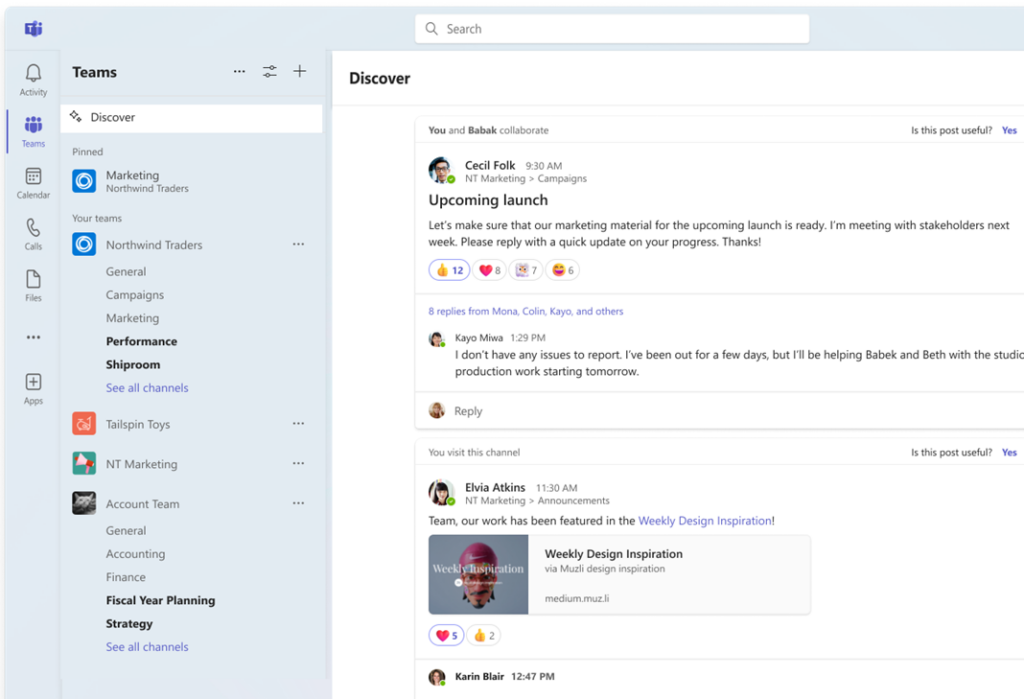 Microsoft Teams Channels to Get New Discover Feed
